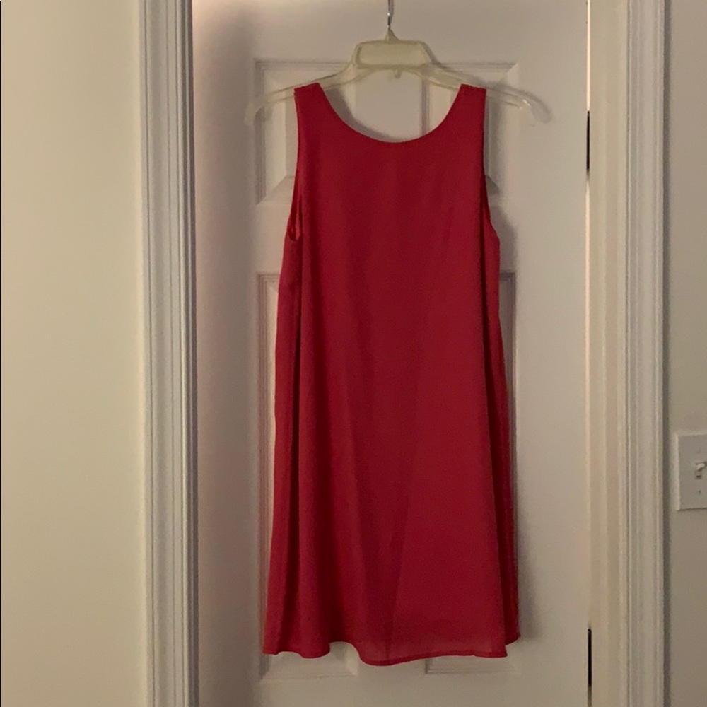 Pink dress like new with bow back